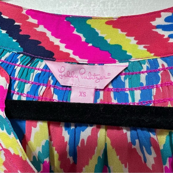 Lilly Pulitzer Multi Hearts a Flutter Elsa Top -XS - Picture 4 of 4